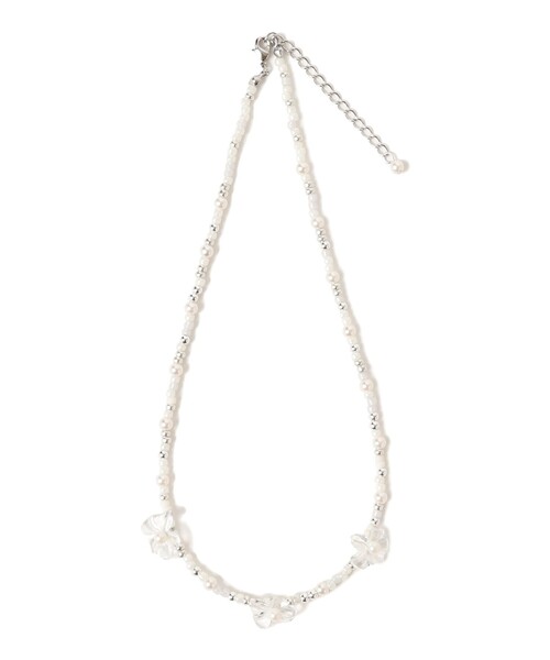 Ray BEAMS(レイビームス)の「パール&フラワー ネックレス(ネックレス・レディース・その他・ONE SIZE)」の1枚目の写真