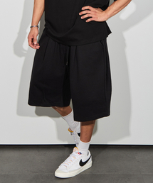 BATTRACT（バトラクト）の「4-Tuck Balloon Fit Bermuda 8-Part Pants_Black（スウェットパンツ）」
