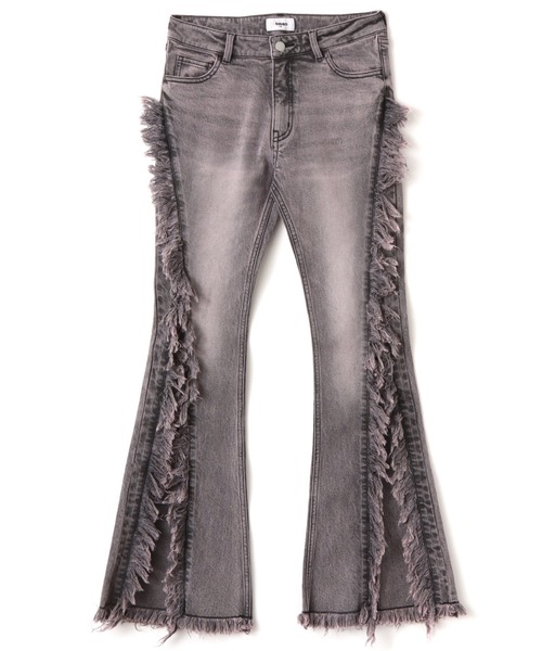 atmos pink（アトモスピンク）の「atmos pink Flare Denim Pants / アトモス ピンク フレア デニム パンツ（その他パンツ・レディース・ピンク/ブルー・S/M）」の2枚目の写真