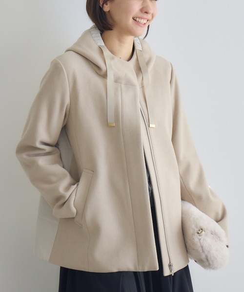 KATHARINE ROSS（キャサリンロス）の「【KATHARINE ROSS】タフタウーレットジャケット（その他アウター・レディース・グレー/ベージュ/ネイビー・MEDIUM）」の2枚目の写真