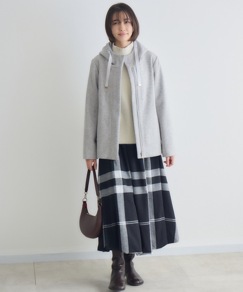 KATHARINE ROSS（キャサリンロス）の「【KATHARINE ROSS】タフタウーレットジャケット（その他アウター・レディース・グレー/ベージュ/ネイビー・MEDIUM）」の4枚目の写真