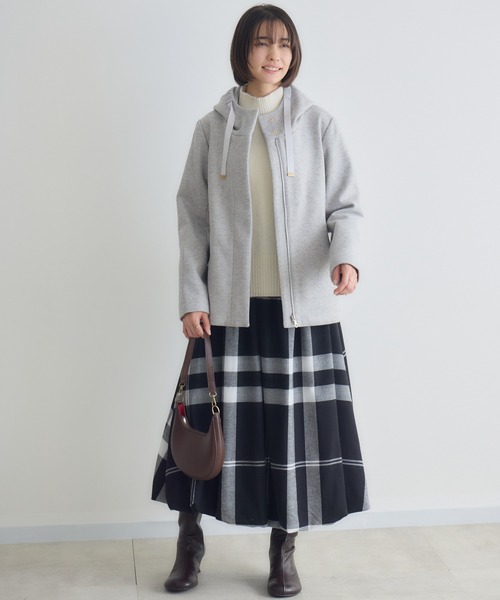 KATHARINE ROSS（キャサリンロス）の「【KATHARINE ROSS】タフタウーレットジャケット（その他アウター・レディース・グレー/ベージュ/ネイビー・MEDIUM）」の5枚目の写真