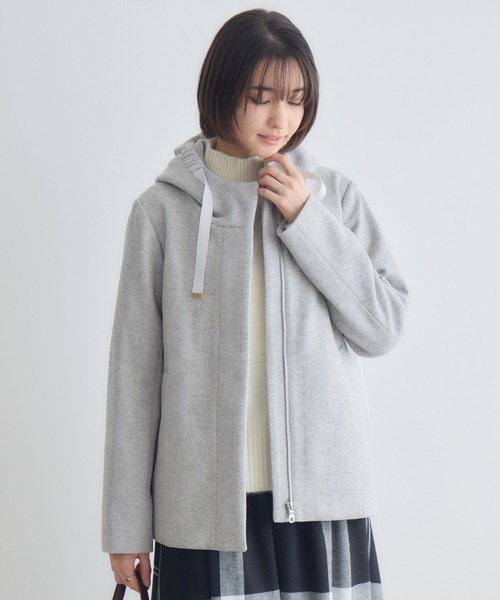 KATHARINE ROSS（キャサリンロス）の「【KATHARINE ROSS】タフタウーレットジャケット（その他アウター・レディース・グレー/ベージュ/ネイビー・MEDIUM）」の8枚目の写真