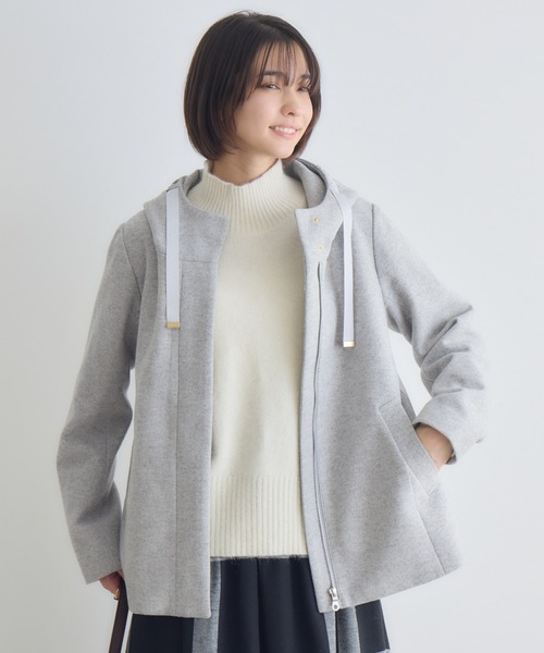 KATHARINE ROSS（キャサリンロス）の「【KATHARINE ROSS】タフタウーレットジャケット（その他アウター・レディース・グレー/ベージュ/ネイビー・MEDIUM）」の7枚目の写真