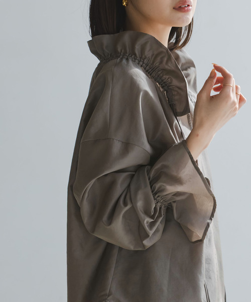 2WAYストリングスラッフルロングスリーブブラウス（シャツ/ブラウス