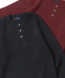 SITRY（シトリー）の「Rib Knitting Henry Neck Knit Pullover/オーバーサイズ 片畦編み ヘンリーネック ニット セーター（ニット/セーター）」