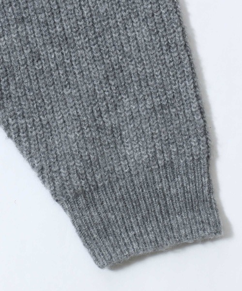 SITRY（シトリー）の「Rib Knitting Henry Neck Knit Pullover/オーバーサイズ 片畦編み ヘンリーネック ニット セーター（ニット/セーター・メンズ・グレー/ブラック/ネイビー/ワイン・M/L）」の12枚目の写真