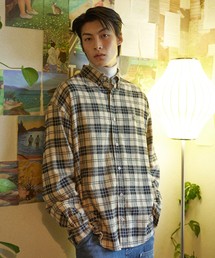 FLANEL CHECK SHIRT [BLACK]