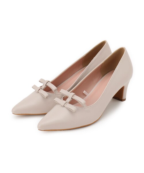 couture brooch（クチュールブローチ）の「ダブルリボンパンプス（パンプス・レディース・ブラック/ナチュラル・45/35/30）」の3枚目の写真