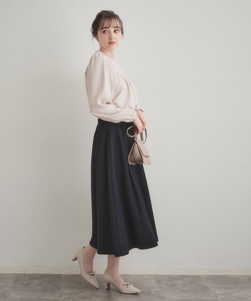 couture brooch（クチュールブローチ）の「ダブルリボンパンプス（パンプス・レディース・ブラック/ナチュラル・45/35/30）」の8枚目の写真