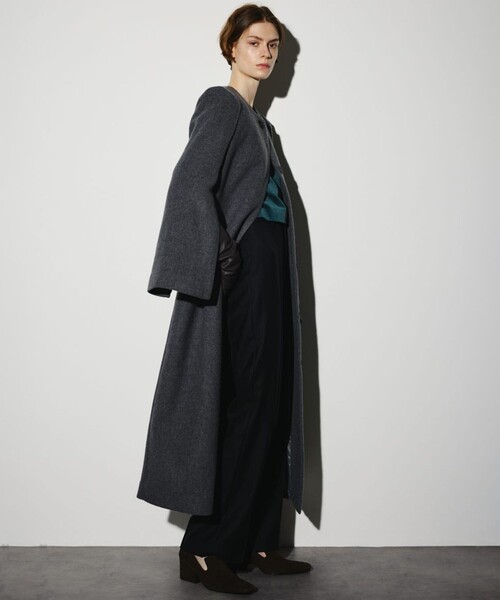 RIM.ARK/リムアーク】Collarless mode long CT/カラーレスモードロング