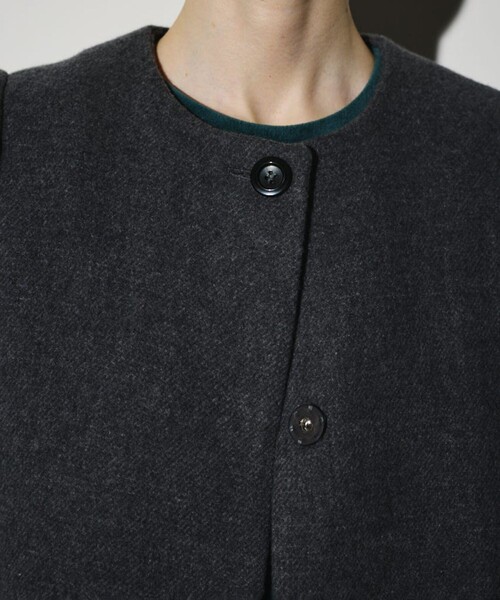 RIM.ARK/リムアーク】Collarless mode long CT/カラーレスモードロング