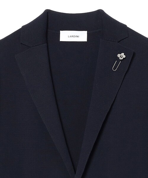 LARDINI（ラルディーニ）の「LARDINI / コットン ニット ジャケット（その他アウター・メンズ・ネイビー・L/XS/S/M）」の3枚目の写真