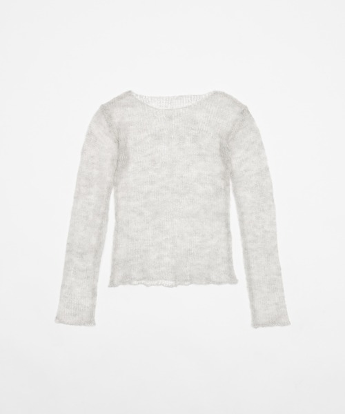 airy sheer knit / シアーニット（ニット/セーター）｜FEKETE