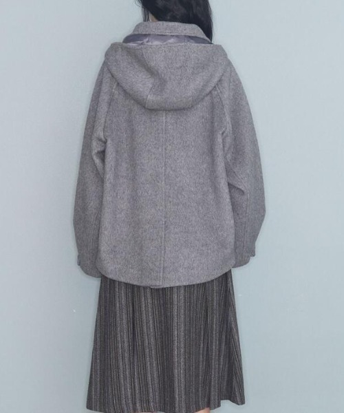 semplice（センプリチェ）の「ショートコート（その他アウター・レディース・ブラック/グレー・F）」の10枚目の写真