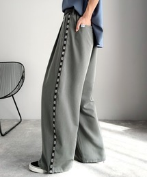 Java（ジャバ）の「《JaVaジャバコラボ》こなれ感、抜群。裾ドロスト付きジャカードブレードツータックスラックス（スラックス）」