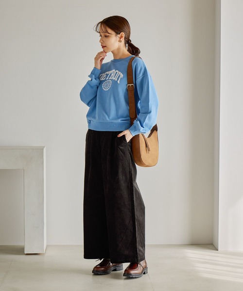 Champion（チャンピオン）の「Champion for studio CLIPロゴスウェット（スウェット・レディース・ヘザーグレー/ブラック/アイボリー/ライトブルー・FREE）」の8枚目の写真