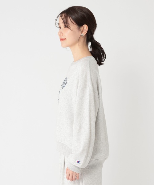 Champion（チャンピオン）の「Champion for studio CLIPロゴスウェット（スウェット・レディース・ヘザーグレー/ブラック/アイボリー/ライトブルー・FREE）」の10枚目の写真