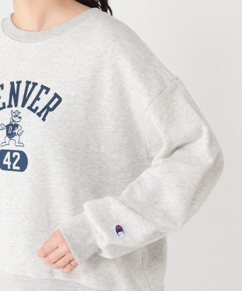 Champion（チャンピオン）の「Champion for studio CLIPロゴスウェット（スウェット・レディース・ヘザーグレー/ブラック/アイボリー/ライトブルー・FREE）」の13枚目の写真