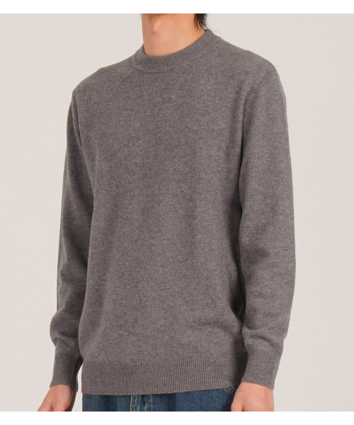 BUTTON SEOUL（ボタンソウル）の「[ウール90] ミニマルクルーネックデイリーニット (グレー)（ニット/セーター・メンズ・その他・MEDIUM/LARGE/X-LARGE）」の3枚目の写真