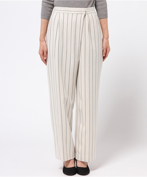 un dix cors（アンディコール）の「ストライプラップワイドパンツ（その他パンツ・レディース・ホワイト・38）」の2枚目の写真