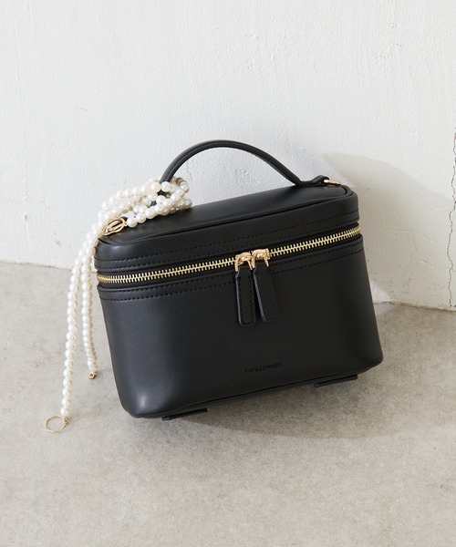 PAPILLONNER（パピヨネ）の「PAPILLONNER/ミラー付きミニバニティーバッグ（ショルダーバッグ・レディース・ピンク/オフホワイト/グレイッシュベージュ/ブラック・FREE）」の2枚目の写真