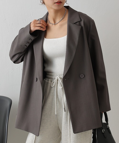 COLONY 2139（コロニートゥーワンスリーナイン）の「Wテーラードジャケット（テーラードジャケット・レディース・ブラック/グレー/ベージュ・SMALL/MEDIUM）」の3枚目の写真