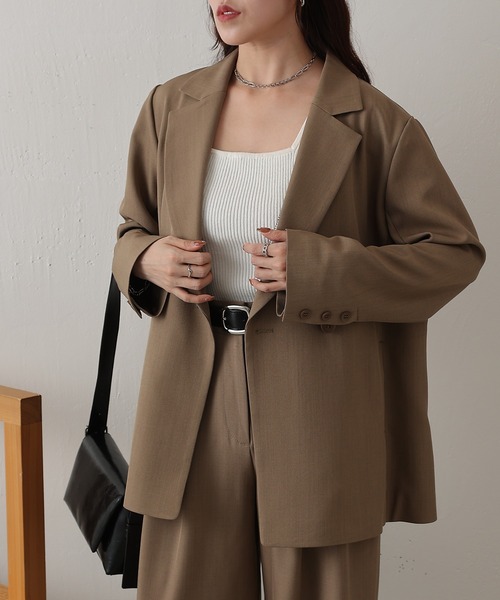 COLONY 2139（コロニートゥーワンスリーナイン）の「Wテーラードジャケット（テーラードジャケット・レディース・ブラック/グレー/ベージュ・SMALL/MEDIUM）」の20枚目の写真