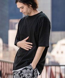 CAMBIO(�J���r�I)��mt10183- Tight Tension Over Size Half Sleeve Tee �I�[�o�[�T�C�Y5����T�V���c(AI-261-006)(T�V���c/�J�b�g�\�[)