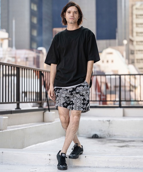 CAMBIO(カンビオ)の「mt10183- Tight Tension Over Size Half Sleeve Tee オーバーサイズ5分袖Tシャツ(AI-261-006)(Tシャツ/カットソー・メンズ・ホワイト/ブラック/ベージュ/チャコール・S/M/L)」の11枚目の写真