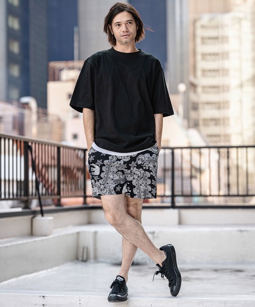 CAMBIO(カンビオ)の「mt10183- Tight Tension Over Size Half Sleeve Tee オーバーサイズ5分袖Tシャツ(AI-261-006)(Tシャツ/カットソー・メンズ・ホワイト/ブラック/ベージュ/チャコール・S/M/L)」の12枚目の写真