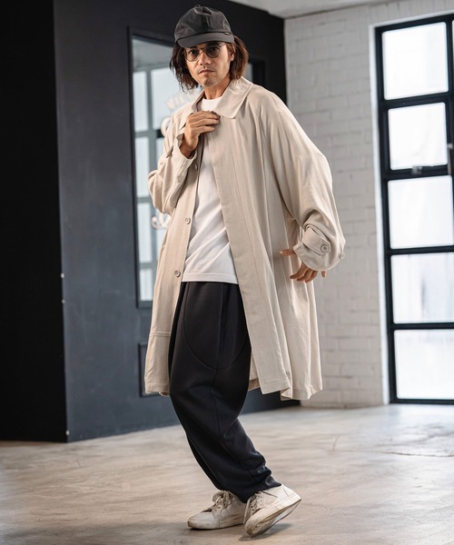 CAMBIO(カンビオ)の「mt10183- Tight Tension Over Size Half Sleeve Tee オーバーサイズ5分袖Tシャツ(AI-261-006)(Tシャツ/カットソー・メンズ・ホワイト/ブラック/ベージュ/チャコール・S/M/L)」の17枚目の写真