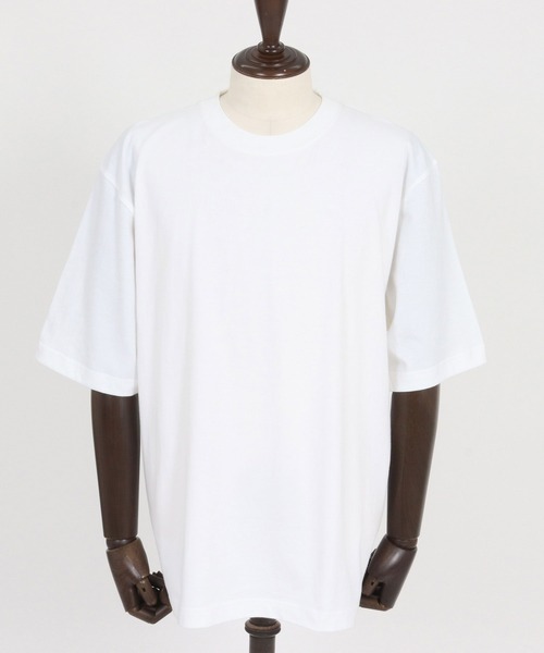 CAMBIO(カンビオ)の「mt10183- Tight Tension Over Size Half Sleeve Tee オーバーサイズ5分袖Tシャツ(AI-261-006)(Tシャツ/カットソー・メンズ・ホワイト/ブラック/ベージュ/チャコール・S/M/L)」の22枚目の写真
