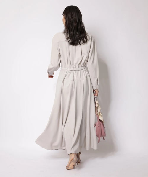 JUSGLITTY（ジャスグリッティー）の「２ＷＡＹボウタイシャツワンピース（ワンピース・レディース・グレイッシュベージュ/ピンク・2/1/0）」の20枚目の写真