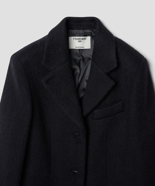 TTUDEMENT(トュードメント)の「ALPACA SINGLE LONG COAT BLACK(チェスターコート・レディース・その他・S/M)」の6枚目の写真