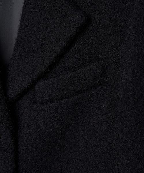 TTUDEMENT(トュードメント)の「ALPACA SINGLE LONG COAT BLACK(チェスターコート・レディース・その他・S/M)」の7枚目の写真