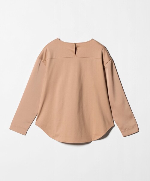 green label relaxing（グリーンレーベルリラクシング）の「サテン ドッキング ラウンドヘム プルオーバー カットソー（Tシャツ/カットソー・レディース・オフホワイト/ネイビー/オレンジ・FREE）」の21枚目の写真