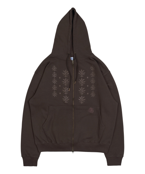 THECOLDESTMOMENT(ザコールデストモーメント)の「TCM ethnic hooded zip-up (brown)(パーカー・レディース・その他・S/M/L)」の2枚目の写真