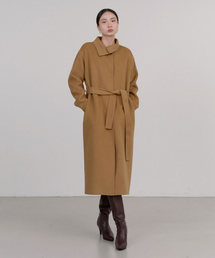 ILROZE（イルロジェ）の「アンバランスカラー ハンドメイド カシミヤコート (キャメル)（ダッフルコート）」