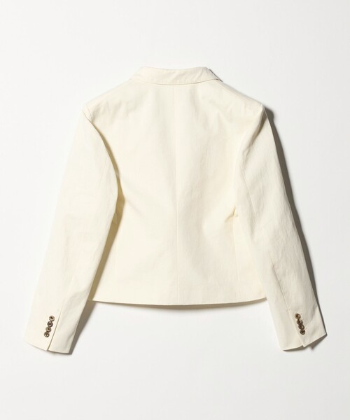 6(ロク)の「<6(ROKU)>コットン 2B ジャケット(テーラードジャケット・レディース・ベージュ/オフホワイト・38/36)」の7枚目の写真