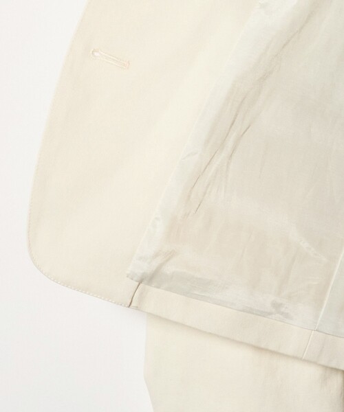 6(ロク)の「<6(ROKU)>コットン 2B ジャケット(テーラードジャケット・レディース・ベージュ/オフホワイト・38/36)」の9枚目の写真