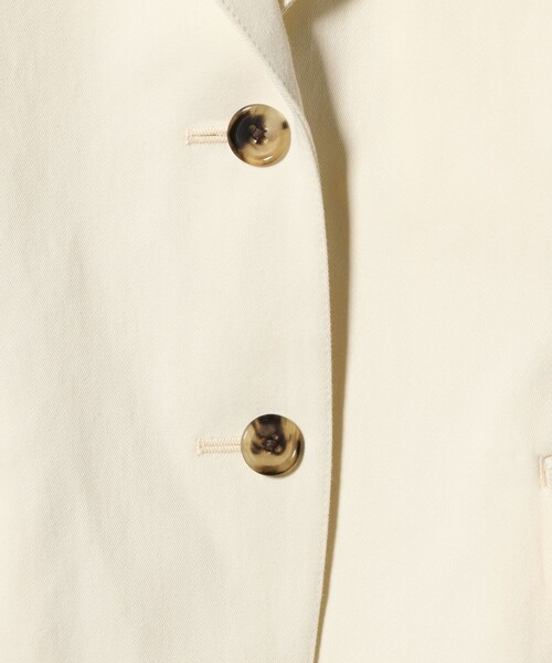 6(ロク)の「<6(ROKU)>コットン 2B ジャケット(テーラードジャケット・レディース・ベージュ/オフホワイト・38/36)」の10枚目の写真