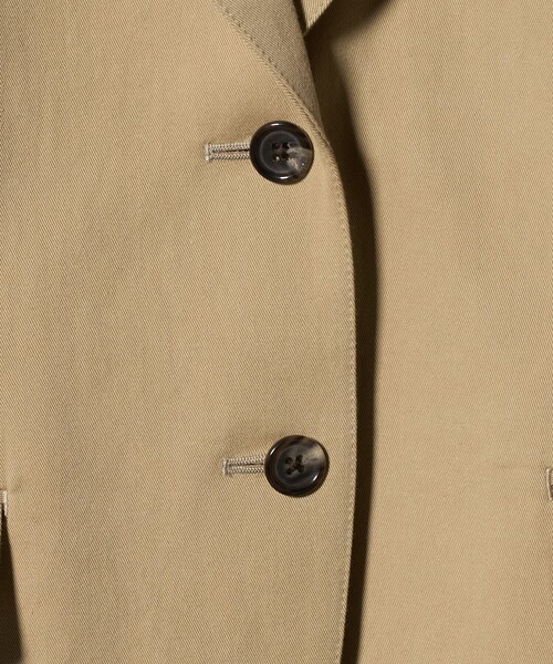 6(ロク)の「<6(ROKU)>コットン 2B ジャケット(テーラードジャケット・レディース・ベージュ/オフホワイト・38/36)」の17枚目の写真