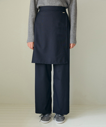 ODER（オディエール）の「ピンストライプレイヤリングスラックス-ネイビー（スラックス）」