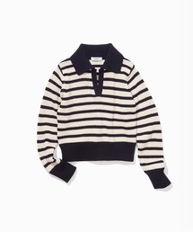 ROPE' | オーガニックコットンポロニットプルオーバー/イージーケア(ニット/セーター)