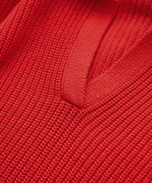 ROPE'(ロペ)の「オーガニックコットンポロ襟プルオーバー/イージーケア(ニット/セーター・レディース・ネイビー/レッド系その他2/ホワイト系その他3/ピンク・FREE)」の11枚目の写真