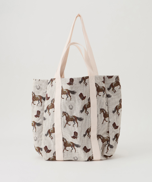 FRAMeWORK(フレームワーク)の「PAYDAY/ペイデイ 別注JACQUARD HORSE トート(トートバッグ・レディース・ホワイト・FREE)」の11枚目の写真