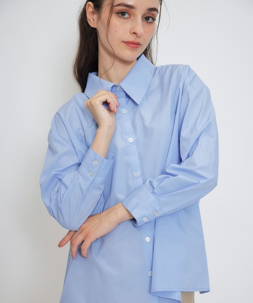 REDYAZEL（レディアゼル）の「カレッジライクラインベスト×シャツブラウス（ニット/セーター・レディース・ホワイト/グレー/イエロー/ネイビー・FREE）」の7枚目の写真