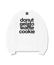 DURT（ ）の「FAV DESSERTS LONG SLEEVE TEE (WHITE)（Tシャツ/カットソー）」