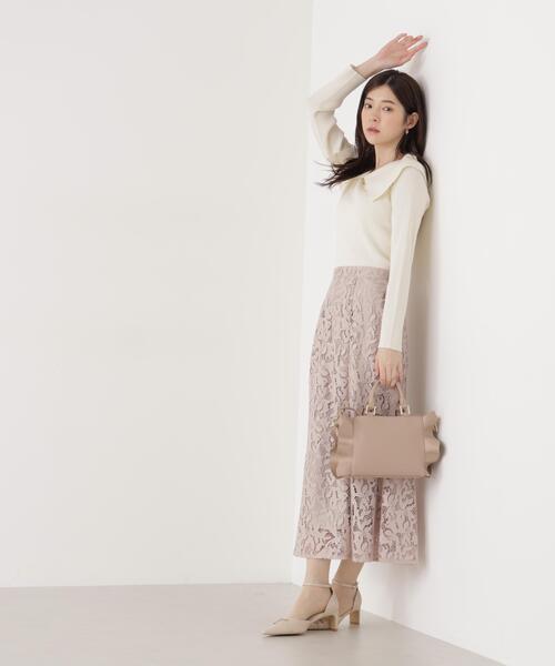 PROPORTION BODY DRESSING（プロポーションボディドレッシング）の「＜ウォッシャブル/UV＞バー付きビック襟ニット / 1216170205（ニット/セーター・レディース・ホワイト系その他/ピンク/ブルー・MEDIUM/SMALL）」の9枚目の写真